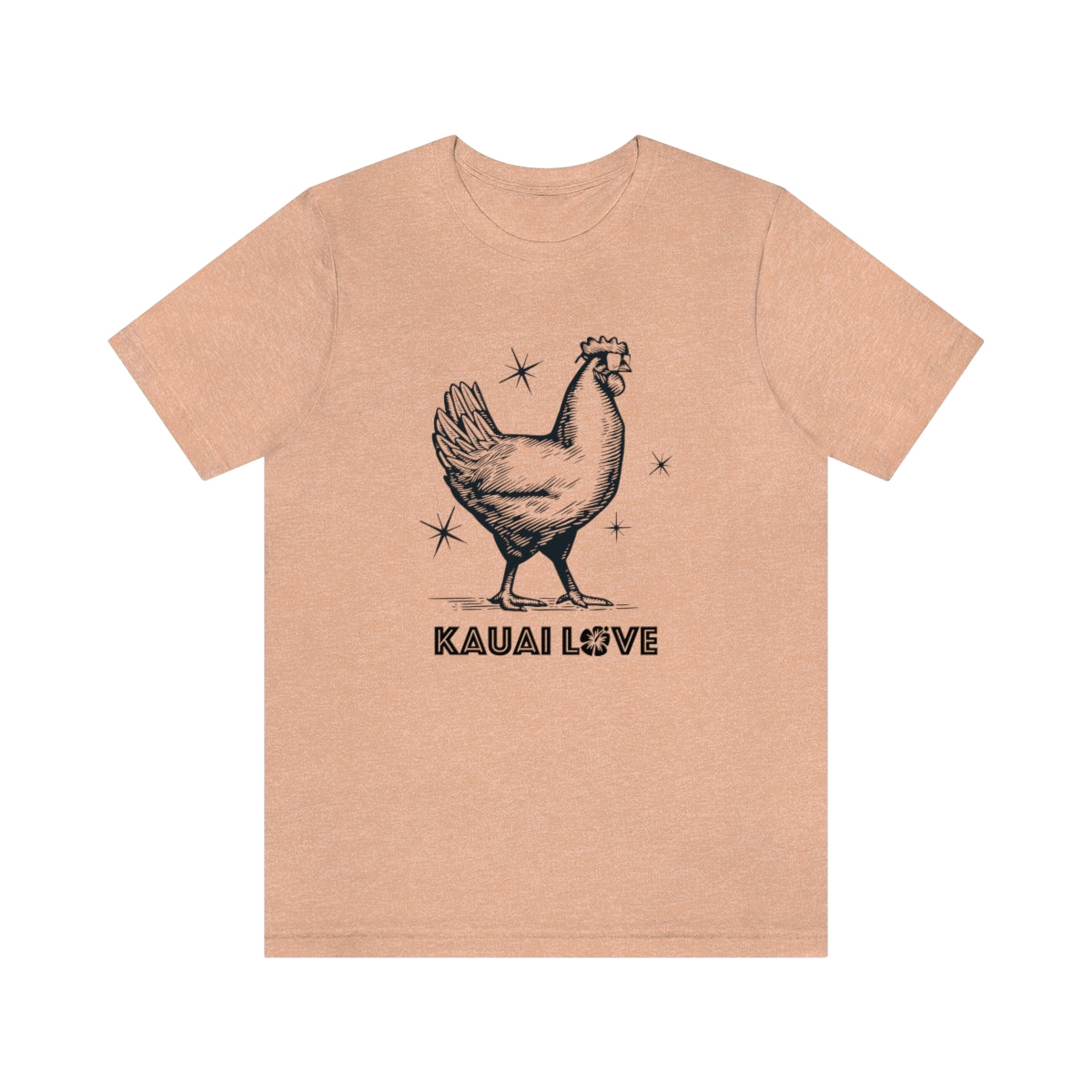 Kauai Love Hawaii Cool Chicken Unisex T shirt, I Love Hawaii, I Love Kauai, 808 State, Aloha State, Aloha Spirit, Vintage Hawaii - DarlimStudio