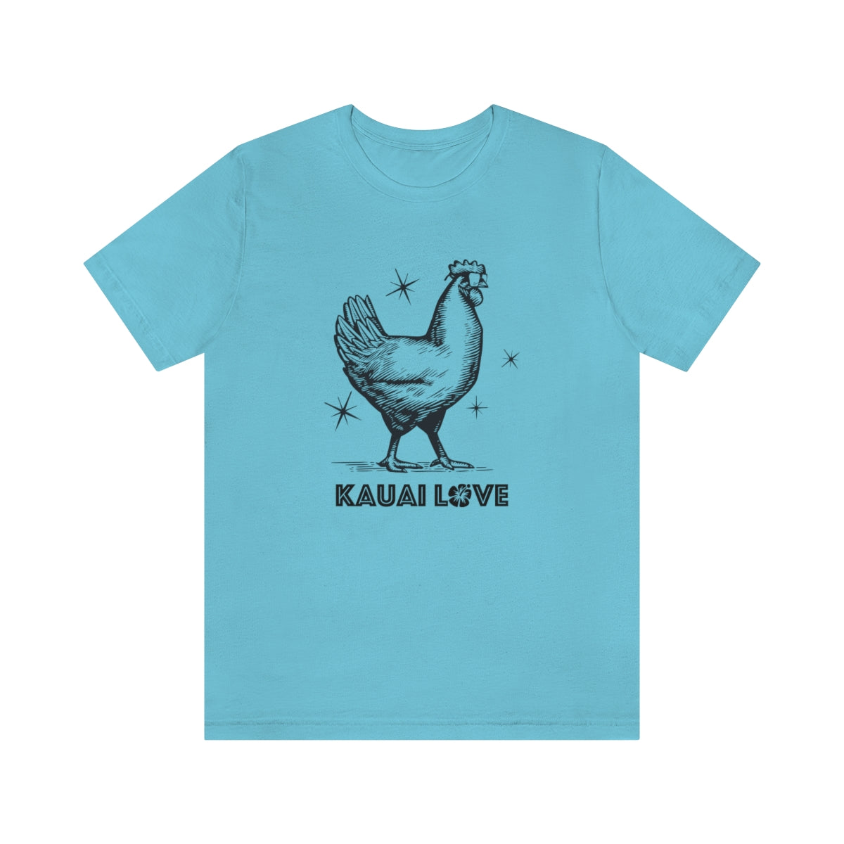 Kauai Love Hawaii Cool Chicken Unisex T shirt, I Love Hawaii, I Love Kauai, 808 State, Aloha State, Aloha Spirit, Vintage Hawaii - DarlimStudio