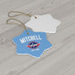 Custom Call Sign Ceramic Ornament, Top G Christmas, Top Maverick, Jet Fighters, Your Name Your Call Sign, Navy Dad, Navy Mom - DarlimStudio