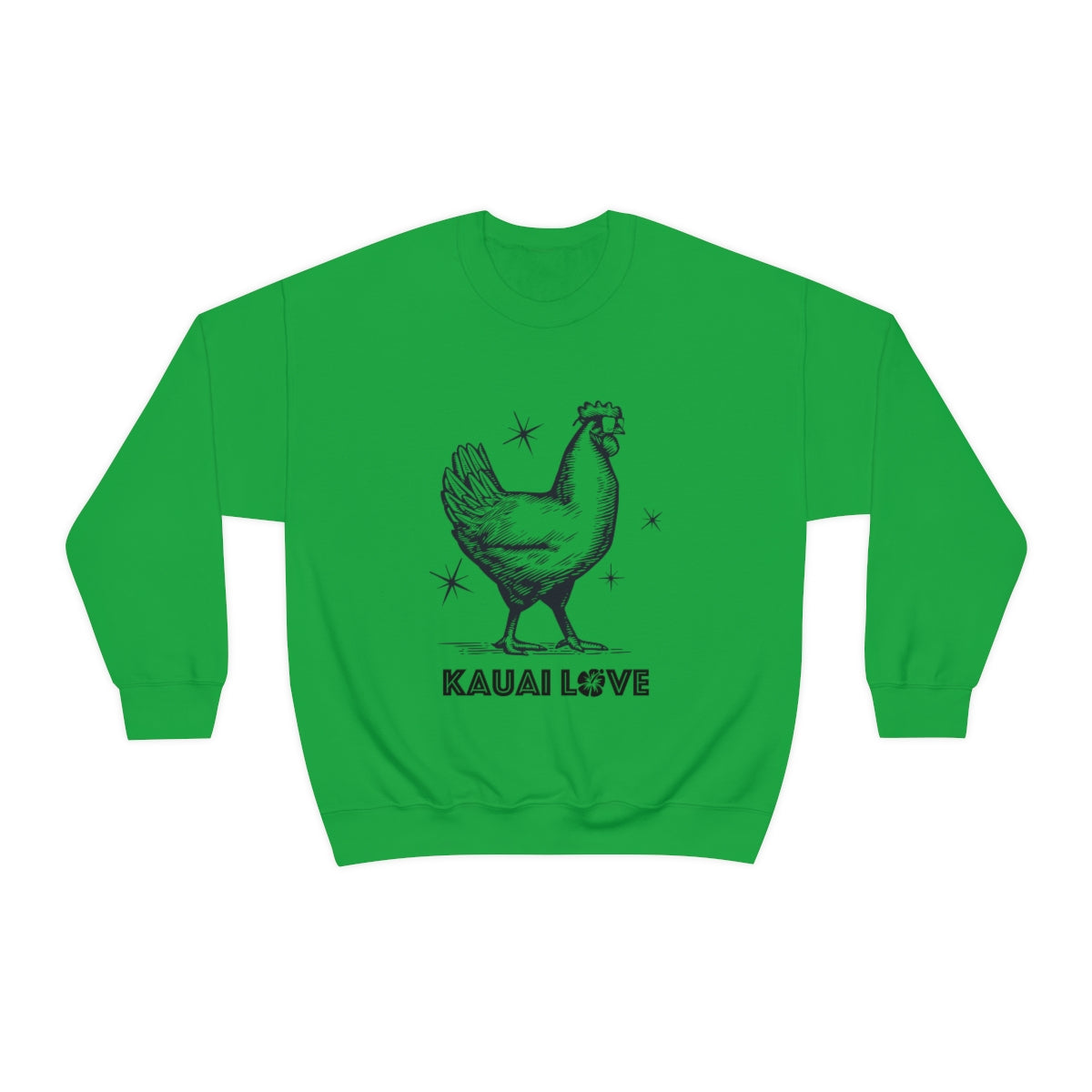 Kauai Love Sweatshirt Sweater, Hawaii Cool Chicken | I love Hawaii, I love Kauai | 808 State | Aloha State | Aloha Spirit | Vintage Hawaii - DarlimStudio