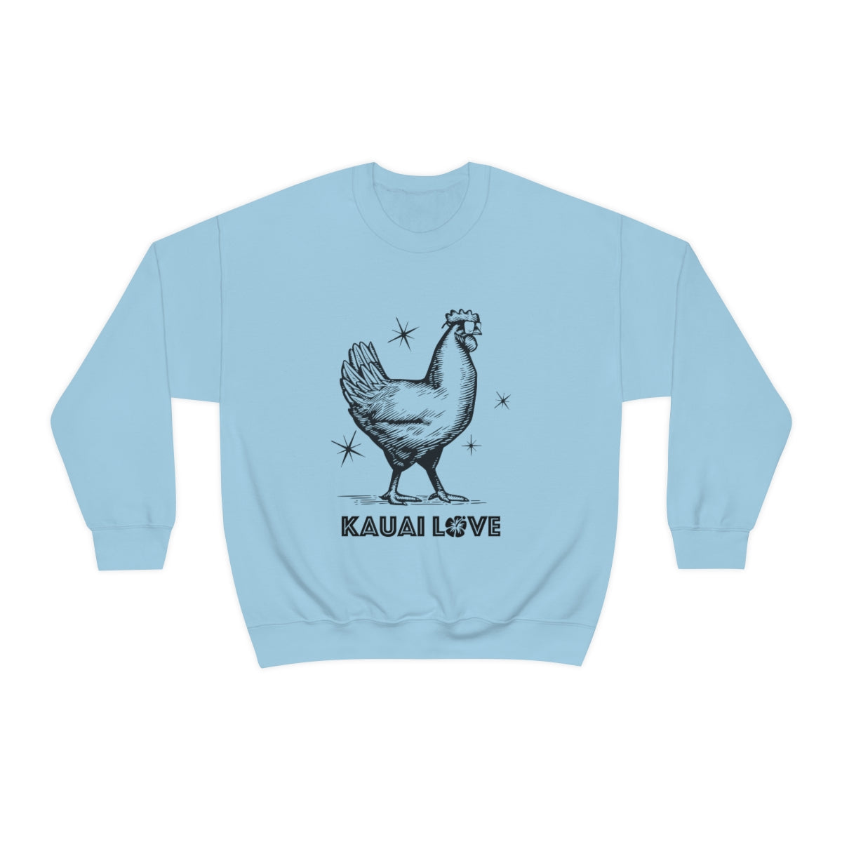 Kauai Love Sweatshirt Sweater, Hawaii Cool Chicken | I love Hawaii, I love Kauai | 808 State | Aloha State | Aloha Spirit | Vintage Hawaii - DarlimStudio