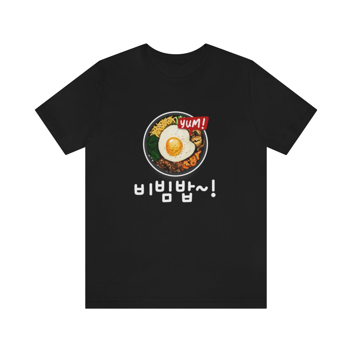 Bibimbap Unisex T shirt, Cute Korean Food Lover Gift, K-pop Fan, K-drama, I Love Korea, Asian Foodie, Korean Traditional Cuisine, Very Asian - DarlimStudio