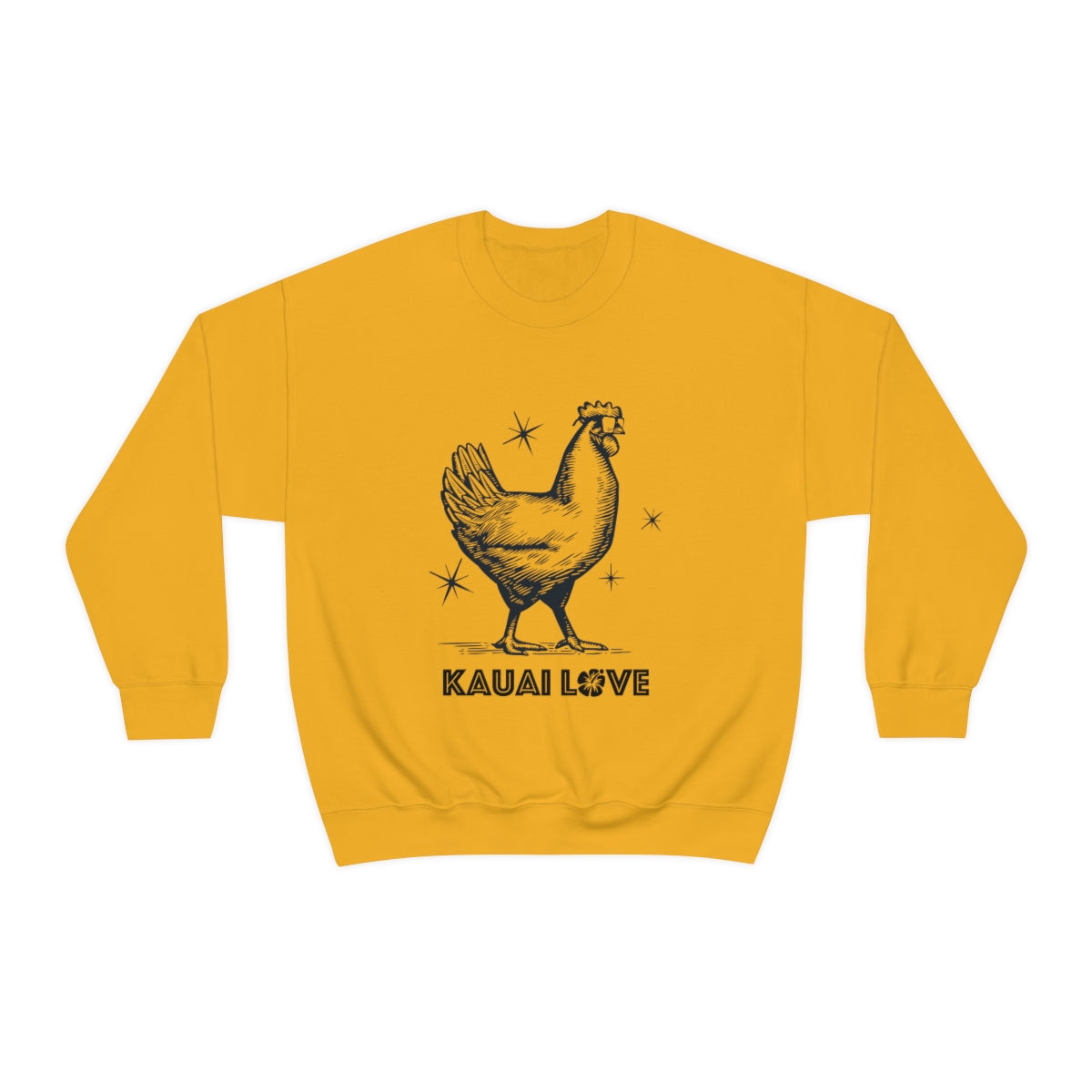 Kauai Love Sweatshirt Sweater, Hawaii Cool Chicken | I love Hawaii, I love Kauai | 808 State | Aloha State | Aloha Spirit | Vintage Hawaii - DarlimStudio