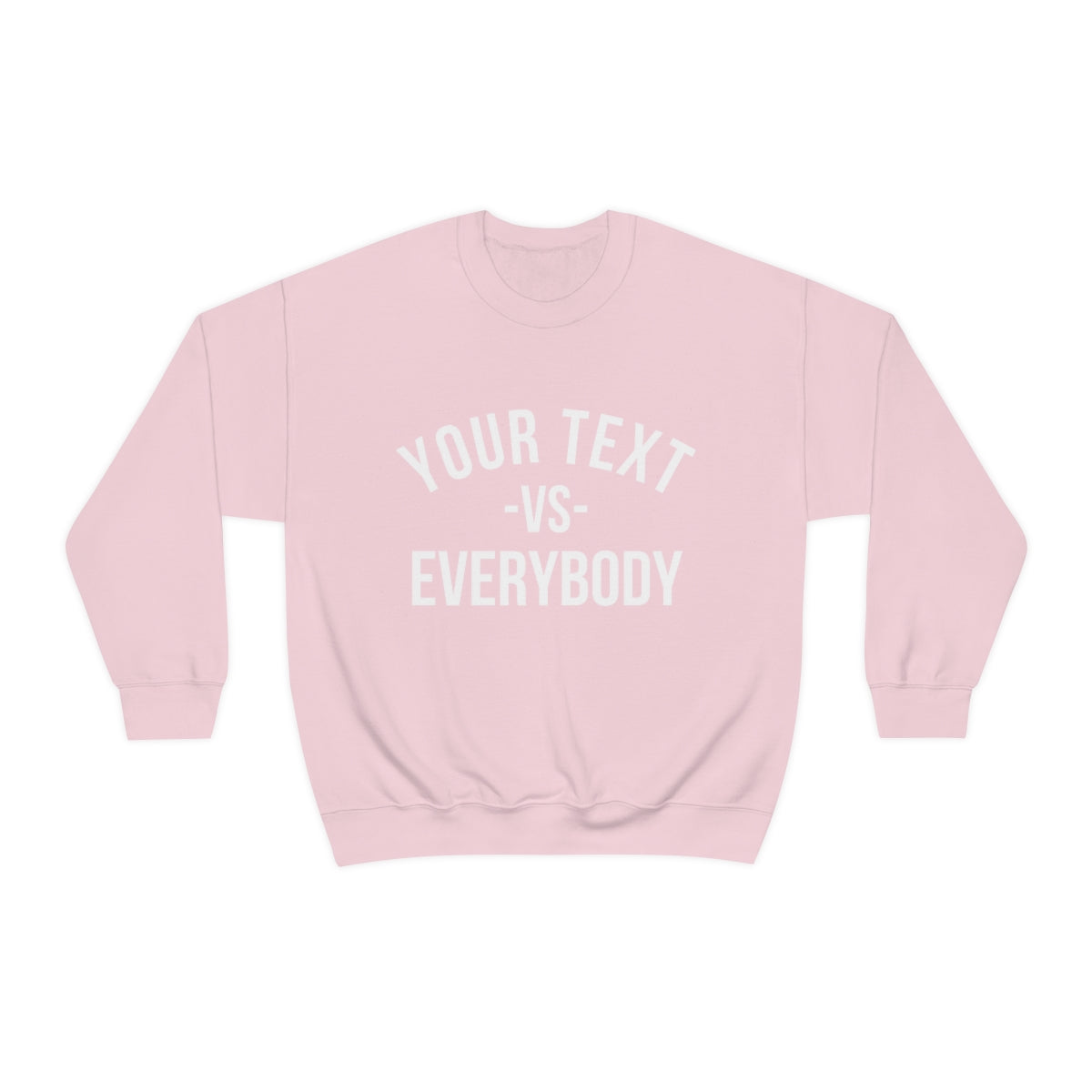 Custom Your Text vs Everybody Sweatshirt, NJ vs Everybody, Jon Bon Jovi, Concert Tour, Funny Custom Sweatshirt, Team Sports, Family Shirt - DarlimStudio