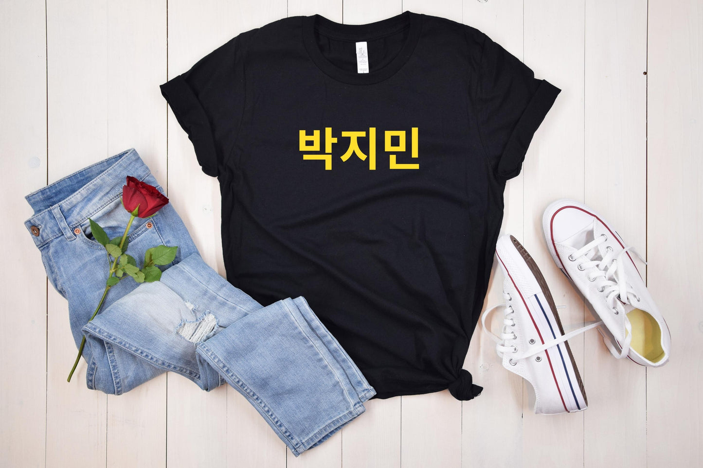 Custom Personalized Korean Hangul Unisex Shirt, Custom Korean Name Shirt, BTS, Bangtan, Park Jimin, K Pop, Korean Lover Gift