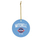 Custom Call Sign Ceramic Ornament, Top G Christmas, Top Maverick, Jet Fighters, Your Name Your Call Sign, Navy Dad, Navy Mom - DarlimStudio