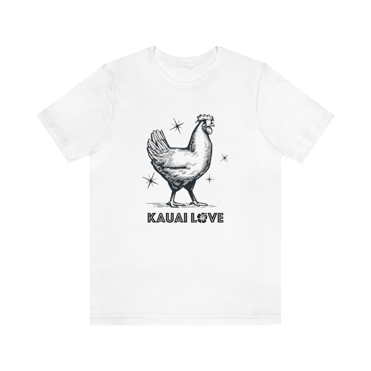 Kauai Love Hawaii Cool Chicken Unisex T shirt, I Love Hawaii, I Love Kauai, 808 State, Aloha State, Aloha Spirit, Vintage Hawaii - DarlimStudio