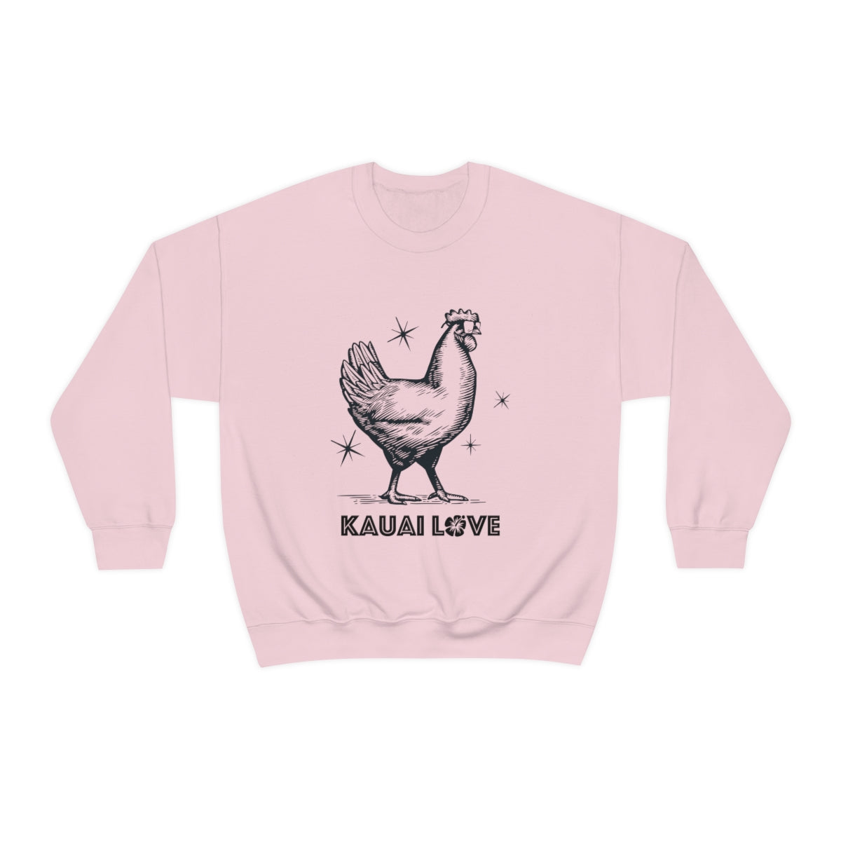 Kauai Love Sweatshirt Sweater, Hawaii Cool Chicken | I love Hawaii, I love Kauai | 808 State | Aloha State | Aloha Spirit | Vintage Hawaii - DarlimStudio