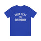 Custom Your Text vs Everybody Shirt, NJ vs Everybody, Jon Bon Jovi, Concert Tour, Funny Custom Shirt, Team Sport, Family Shirt