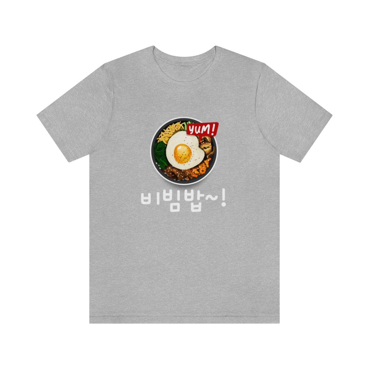 Bibimbap Unisex T shirt, Cute Korean Food Lover Gift, K-pop Fan, K-drama, I Love Korea, Asian Foodie, Korean Traditional Cuisine, Very Asian - DarlimStudio